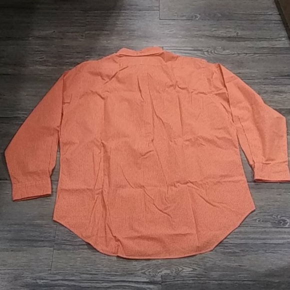Ralph Lauren shirt size 17men orange button down - Picture 3 of 7
